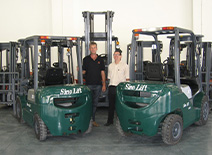 Powerful diesel forklift trucks for the army applications